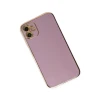 Apple iPhone 12 Kılıf Volet Silikon - Mor