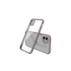 Apple iPhone 12 Mini Kılıf Miami Şeffaf Silikon - Açık Mor