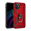 Apple iPhone 12 Mini Kılıf Sofya Yüzüklü Silikon Kapak - Kırmızı