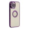Apple iPhone 12 Pro Kılıf Slot Silikon - Mor