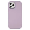 Apple iPhone 12 Pro Max Kılıf Asya Deri Silikon - Lila