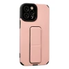 Apple iPhone 12 Pro Max Kılıf Mega Standlı Silikon - Pudra
