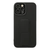 Apple iPhone 12 Pro Max Kılıf Mega Standlı Silikon - Siyah