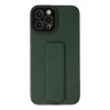 Apple iPhone 12 Pro Max Kılıf Mega Standlı Silikon - Yeşil