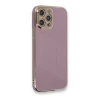 Apple iPhone 12 Pro Max Kılıf Volet Silikon - Mor