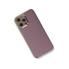 Apple iPhone 12 Pro Max Kılıf Volet Silikon - Mor