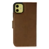 Apple iPhone 13 Mini Kılıf Trend S Plus Kapaklı Kılıf - Taba