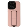 Apple iPhone 13 Pro Kılıf Mega Standlı Silikon - Pudra