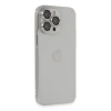 Apple iPhone 13 Pro Max Kılıf Luko Lens Silikon - Gümüş