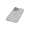 Apple iPhone 13 Pro Max Kılıf Luko Lens Silikon - Gümüş