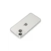 Apple iPhone 14 Kılıf Luko Lens Silikon - Gümüş