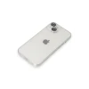 Apple iPhone 14 Kılıf Luko Lens Silikon - Gümüş