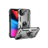 Apple iPhone 14 Plus Kılıf Sofya Yüzüklü Silikon Kapak - Gümüş