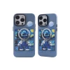 Apple iPhone 14 Pro Kılıf Prada Desenli Kapak - Prada Mavi - 1