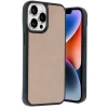 Apple iPhone 14 Pro Max Kılıf Aras Deri Kapak - Pudra