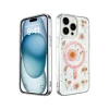 Apple iPhone 14 Pro Max Kılıf Daisy Simli Magsafe Kapak - Pembe