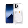Apple iPhone 14 Pro Max Kılıf Kart Şeffaf Silikon - Şeffaf