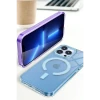 Apple iPhone 14 Pro Max Kılıf Troy Magsafe Kapak - Mor