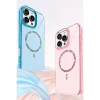 Apple iPhone 14 Pro Max Live Diamond Magsafe Kapak - Şeffaf