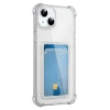 Apple iPhone 15 Kılıf Kart Şeffaf Silikon - Şeffaf