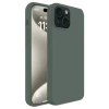 Apple iPhone 15 Plus Kılıf First Silikon - Koyu Yeşil