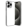 Apple iPhone 15 Pro Max Razer Lensli Silikon - Gümüş
