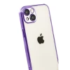 Apple iPhone 15 Razer Lensli Silikon - Mor