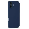 Apple iPhone 16 Kılıf First Silikon - Lacivert