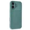 Apple iPhone 16 Plus Kılıf Auto Focus Karbon Kapak - Koyu Yeşil