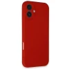 Apple iPhone 16 Plus Kılıf First Silikon - Kırmızı
