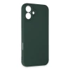Apple iPhone 16 Plus Kılıf First Silikon - Koyu Yeşil