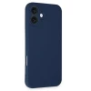 Apple iPhone 16 Plus Kılıf First Silikon - Lacivert