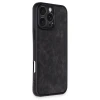 Apple iPhone 16 Pro Max Kılıf Aras Deri Kapak - Siyah