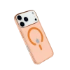 Apple iPhone 17 Pro Max Kılıf Pc Real Magsafe Kapak - Turuncu