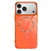 Apple iPhone 17 Pro Max Live Diamond Magsafe Kapak - Turuncu