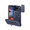 Apple iPhone 17 Pro Max Pars Lens Yüzüklü Silikon - Lacivert