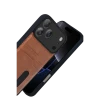 Apple iPhone 17 Pro Max Sara Kartvizitli Deri Kılıf - Taba