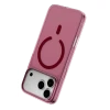 Apple iPhone 18 Pro Max Combo Sert Şeffaf Magsafe Kapak - Bordo