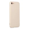 Apple iPhone 7 Kılıf First Silikon - Krem