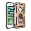 Apple iPhone 7 Kılıf Sofya Yüzüklü Silikon Kapak - Gold