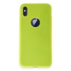 Apple iPhone X Kılıf First Silikon - Parlak Sarı