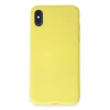 Apple iPhone X Kılıf First Silikon - Sarı