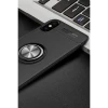 Apple iPhone XS Max Kılıf Range Yüzüklü Silikon - Siyah