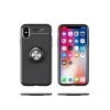 Apple iPhone XS Max Kılıf Range Yüzüklü Silikon - Siyah
