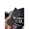 Apple iPhone XS Max Kılıf Range Yüzüklü Silikon - Siyah