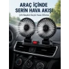 Ayarlanabilir Çift Başlıklı Sessiz Araç İçi Vantilatör