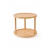 Bambu İki Katlı Döner Sunumluk 24,5×24,5×18 cm