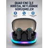 Bluetooth 5.4 Kablosuz KulaklıkQuad ENC Mikrofonlu TWS Kulaklık