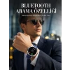 Bluetooth Arama Destekli Uzun Pil Ömürlü Akıllı Saat 3 Kordonlu