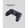 Bluetooth Kablosuz PS4 Gamepad Çift Motorlu Siyah Controller